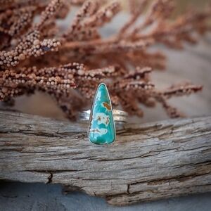 Roystron Turquoise and Sterling Silver Ring